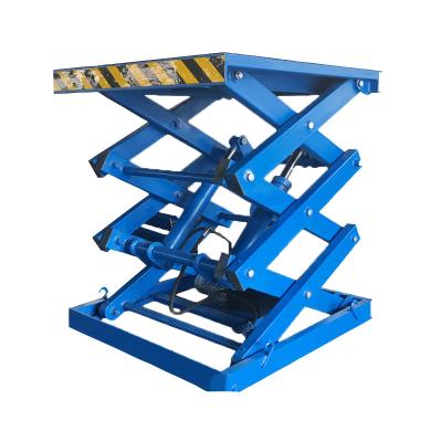 China Hotels Lifting Large Tonnage Fixed Scissor Platform Lift for Lifting Automobile, Motorcycle and Residence for sale