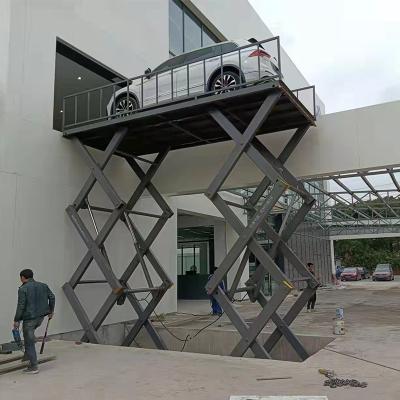 China Hotels fixed lifting platform for warehouse fixed goods scissor lift for automobile and motorcycle for sale