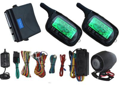 China 2 Way Auto Car Alarm System Car Security Devices With LCD Remote Displays Alarm Alert Information for sale