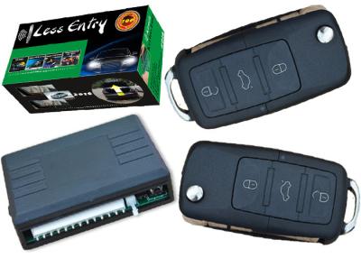 China Flip Key Remote Car Alarm Keyless Entry System Trunk Open Feature And Siren Output for sale