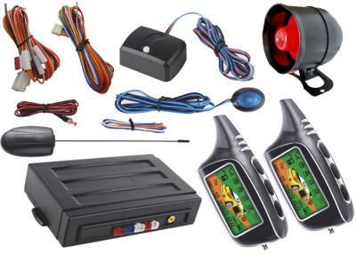 China Double Way Alarm LCD Automotive Security Systems , Auto Keyless Entry System Big Sound Siren Alarm for sale