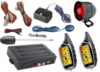 China Anti Hijacking Auto Car Alarm System With Lcd Alarm Remote Controls for sale