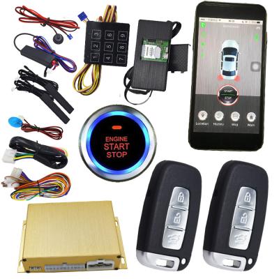 China Gps Auto Tracking Vehicle Security Alarme de carro com aplicativo de smartphone Central Lock or Unlock à venda