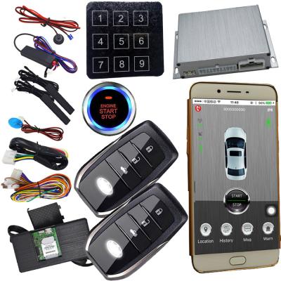 China Cardot Gps Smartphone Car Alarm Smart Start Remote Start Car Door Keyless Start Stop Engine for sale