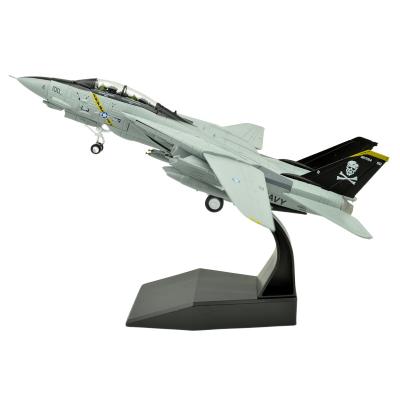 China OEM Diecast Flat Aircraft Mode Diecast Metal Model 1:100 F-14A Tomcat Classic Attack Fighter Toy US Navy 2003 Flat Military Plane Model for sale