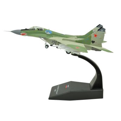 China Toy 1:100 MiG-29 Classic Attack Fighter Diecast Metal Flat Model, OEM Flat Aircraft Air Force 1991 Diecast Mode Russian Military Plane Model for sale