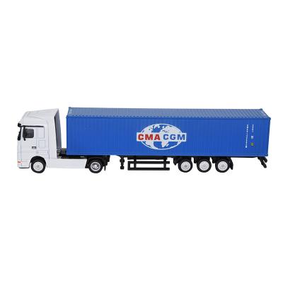 China Business Gift 1:87 Scale Metal CMA CGM 40GP Shipping Container Truck Model Miniature Business Gift Home Decoration Collection OEM Customized for sale