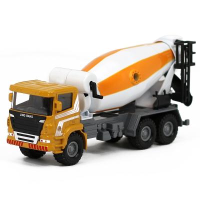 China Diecast Toy 1:60 Scale Metal Concrete Mixer Truck Die Cast Model Toy 3 Colors Engineering Vehicle Model OEM Customized for sale