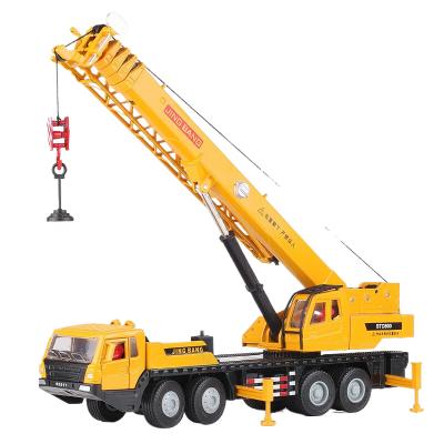 China Diecast Toy 1:50 Scale Metal Crane Die Cast Model Toy 2 Colors Engineering Vehicle Model Truck Toy OEM Customized for sale