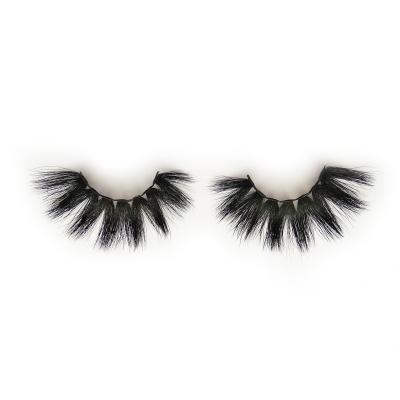 China Mink Lashes With Customized Packaging 25mm Feather Mink Eyelash Vendor for sale