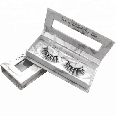 China Long Sky Rich Wholesale Natural 3D Mink Lashes Custom Box Own Logo Brand Eyelashes for sale