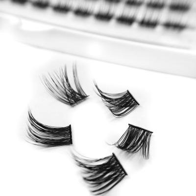 China Group Eyelash Diy Segmenter-Bundle Natural Pre Cut Eyelashes Kits Warm Premade Metallic Lash Diy Lashes Kit for sale