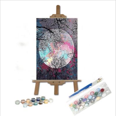 China DIY Digital Painting 40*50cm Realistic Coffee Eco-Friendly DIY Digital Time Dye Oil Painting Wall Art for sale