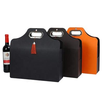 China The West Double Stain Red Wine Box Ingot Bag Can Hold 250g Moon Cakes Rice Dumplings Tea Box Packing Box for sale