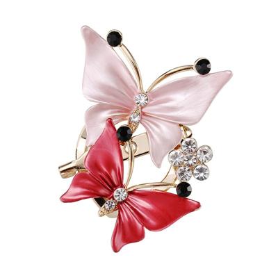 China Creative Wild Single Silk Scarf Buckle Jewelry Brooch Pin Fashion Crystal Accessories Pin Knotting Women Dual-Use for sale