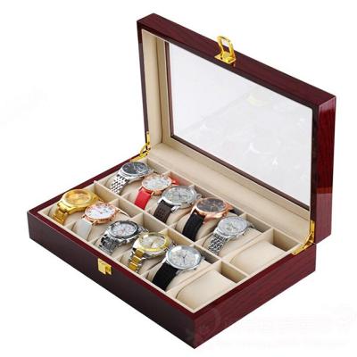 China Chinese Style Manufacturers Supply Spot Explosive 12 Digit Watch Storage Box, Multi Style Counters, Display Wooden Packing Wooden Watch Box for sale