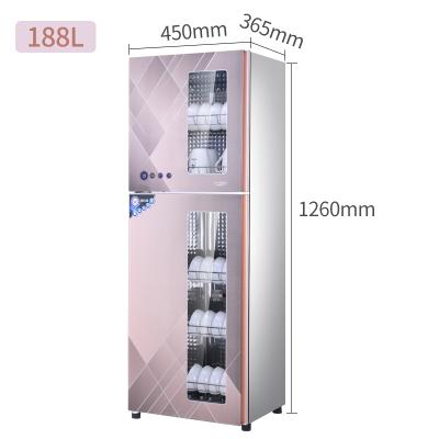 China High Quality Household Stainless Steel Layer Ruby Tube The Touch Panel Nonmagnetic Disinfection Cabinet for sale