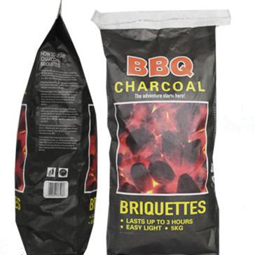 China Biodegradable 5kg Charcoal Packaging Bags Kraft Paper Charcoal Bag For BBQ for sale