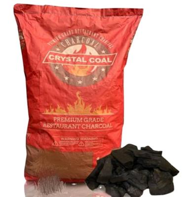 China Biodegradable custom printed BBQ Kraft Paper Charcoal Packing Bag 4LBS Charcoal Return Sealed Packing for sale