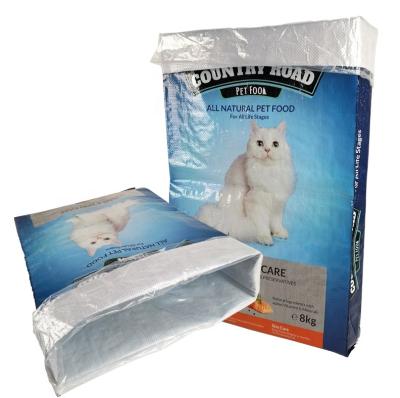 China Moisture Proof PP Plastic Packaging Laminated Poly Woven 25kg Rice Corn Bag And Feed Bag With Best Price for sale