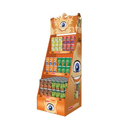 China 2021 CMYK Printing Candy Display Rack Cardboard Point Of Sale Cardboard Bins Show For Retail for sale