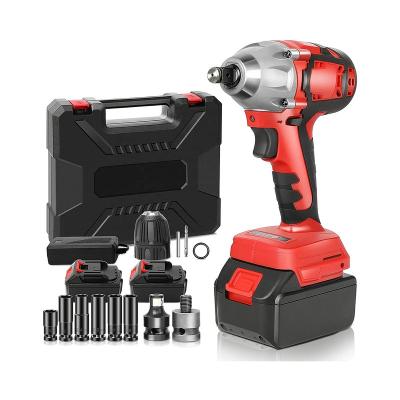 China 2022 Fast Shipping Impact Cordless Electric Driver 6 Inch Power Brushless Impact Drill With Battery And Fast Charger 36*24*10CM for sale