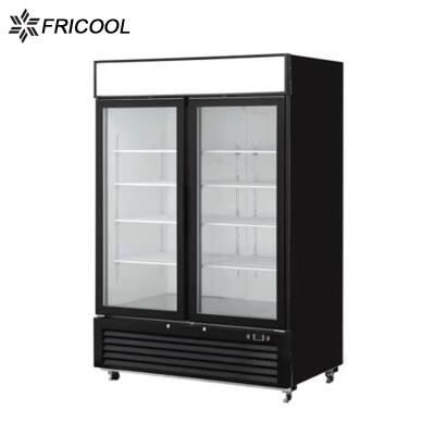 China Single-Temperature Frozen Food Freezer Two Doors Deli Refrigeration Equipment With CE/ETL for sale