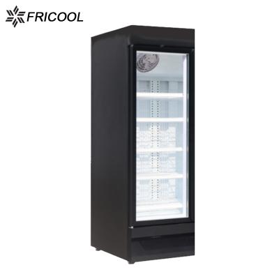 China Single-Temperature Low Power Glass Door Cold Storage Showcase Freezer with Glass Door Display Case with CE/ETL for sale