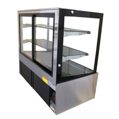 China High Quality/Hot Selling Single-temperature Back Sliding Door Cooler Dessert Cake Display Glass Refrigerators with CE/ETL for sale