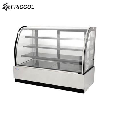 China Single-temperature glass door bakery display case for bakery shop with ETL/CE for sale