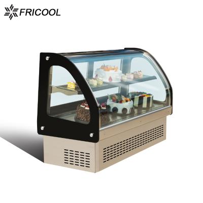 China Single-temperature countertop refrigerated display case for bakery with CE and ETL for sale