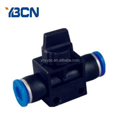 China Plastic HVFF cut manual hand valve /plastic pneumatic tube fitting for sale