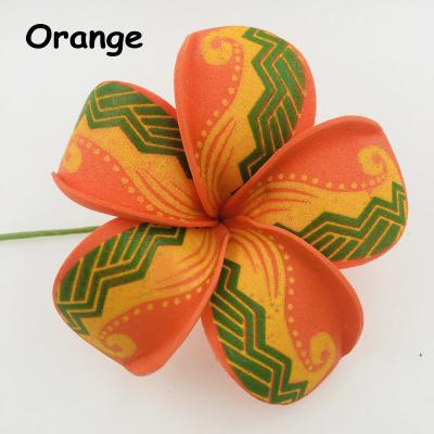 China Foam Hawaiian Plumerial Foam Flower Hair Pin Artificial Island Head Band Eva Frangipani Tiara Hibiscus Ear Accessories for sale