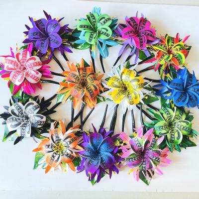 China Plastic Spider Lily Plumerias Hairpick Foam Tropical Flower Island Tiara Hibiscus Frangipanis Ear Pua Hair Accessories for sale