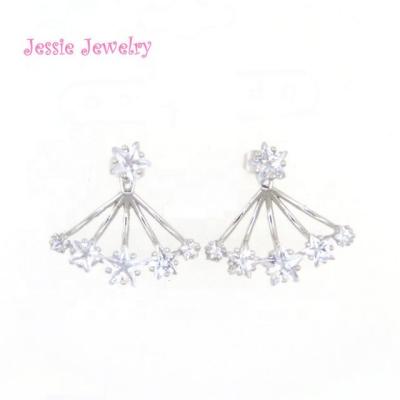 China C5887 Ethnic Customized Silver Pentagon Star Earrings for sale