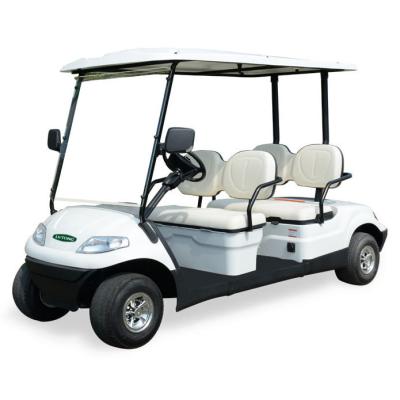 China High Tensile Steel Welded + PP Engineering Plastics 4 Seaters Electric Golf Cart for sale