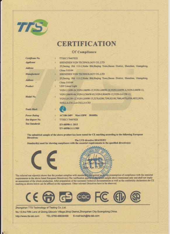 CE - Shenzhen VGN Technology Co., Ltd.