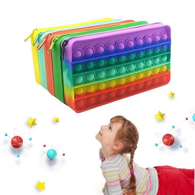 China School Tools Large Capacity Personalized Push Buster Noise Pencil Case For Kids for sale