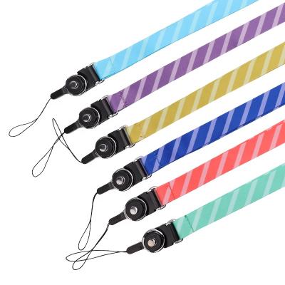 China Nylon Cell Phone Lanyard AdjustableStrap Custom Design Funny Detachable Lanyard Anti-fall Phone Loops For Mobile Phone Strap for sale