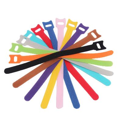 China Nylon Universal Double Sided Type Hook And Loop Strap Back To Back Cable Tie 12*150MM for sale