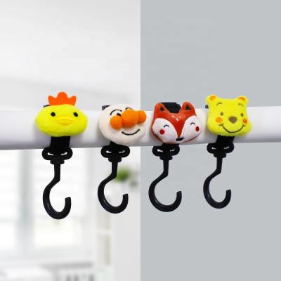 China Baby Stroller Hook Pram Rotate 360 ​​Degree Cart Portable Hook Baby Stroller Hook HSX-b1 for sale