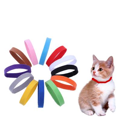 China Stocked 15colours Newborn Pet Circle Marking Colorful Pet Collar Puppy Birth Marker Collar Identification Pet Collar for sale