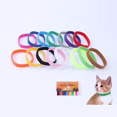 China Multicolor Lights Pet ID Band Identify Puppy Soft Collars Velvet Dog Adjustable Pet Neck Collar for sale