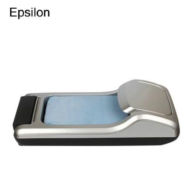 China Newest Disposable Epsilon Disposable ABS Coach Shoes Bootie Bootie Cover Film Wrap Dispenser Hot Selling Automatic Plastic Dispenser Machine for sale