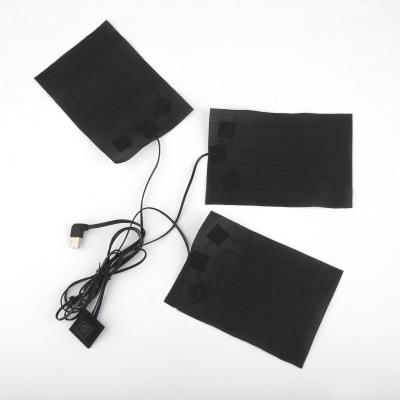 China Widely Used Far Infrared Heating Elements Controlled USB Heating Pad For Clothes for sale