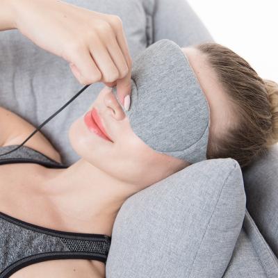 China Custom Anti-puffiness Logo Travel Personalized Pattern Graphene Eye Mask Far Infrared Heating Protection For Sleep for sale