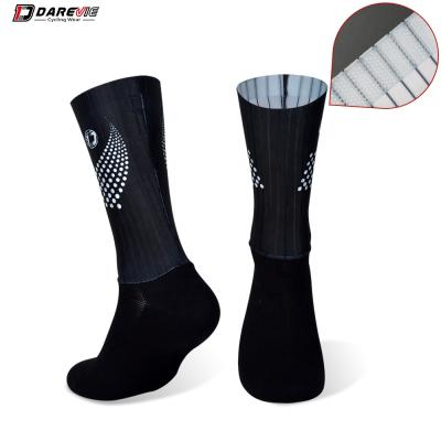 China QUICK DRY anti-slip silicone anti-slip team riding bike pro seamless compression fit men's air cycling socks for sale