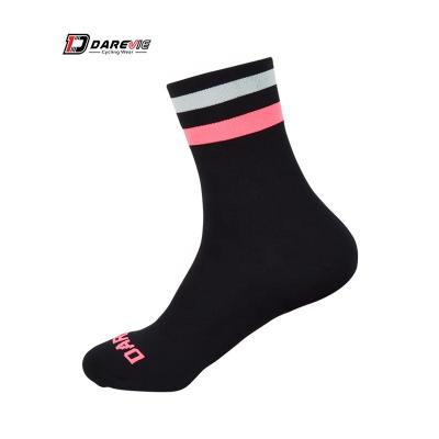 China Breathable Darevie Band Design Professional Sports Socks Custom Cycling Socks Women for sale