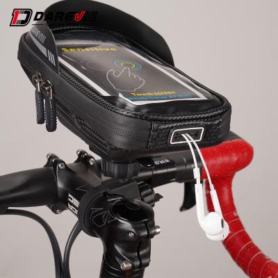 China DVB001Bicycle Handlebar Bag Front Waterproof Bicycle Head Touch Screen Mobile Phone Bicycle Bag 23*9*9cm for sale