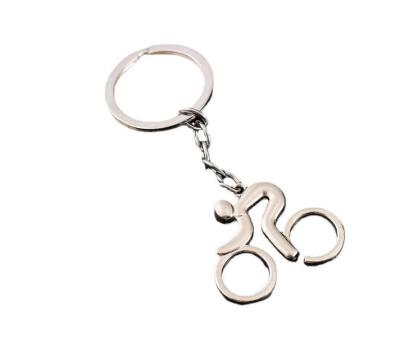 China Fashion Sports Wind Cycling Weightlifting Tennis Stainless Steel Simple Key clasp Custom Personality Sports Running Kickball Key clasp for sale